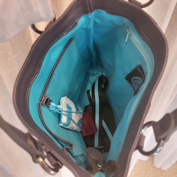 Gabs Leather Tote Navy Blue NWOT - Picture 7 of 16